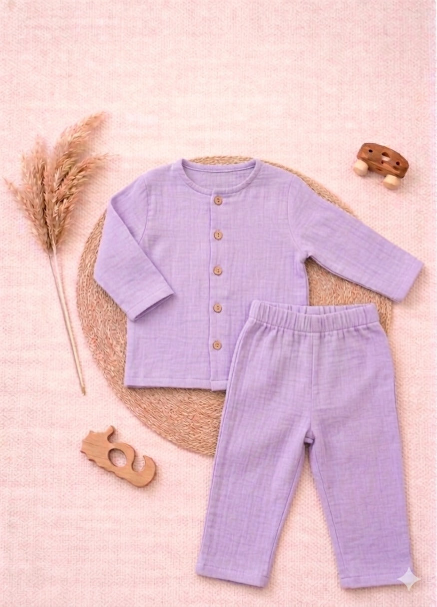 Lavender Full Sleeve Co-ord Set